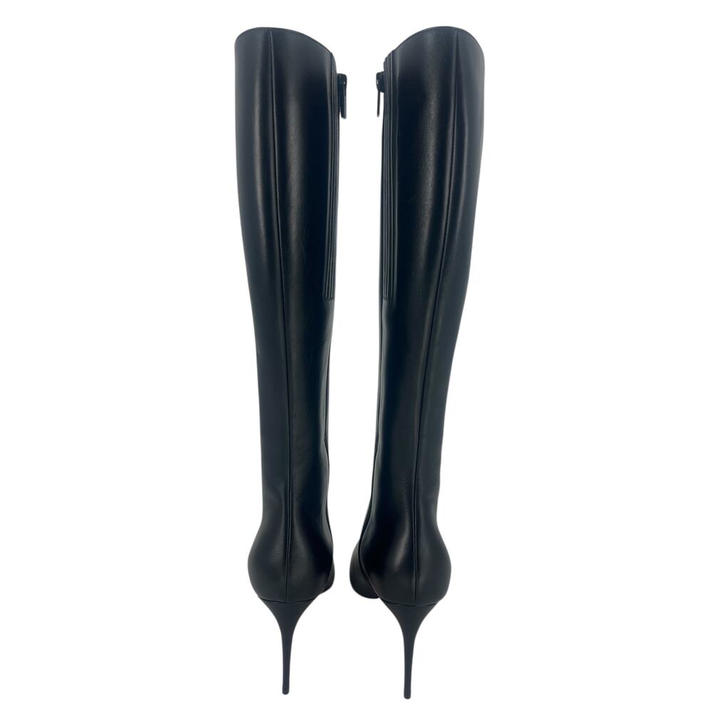 Christian Louboutin Kate Botta 85mm Leather Knee High Boots in Black - Picture 11 of 16